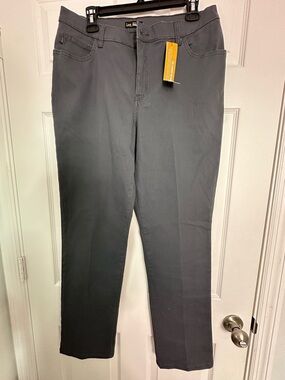 Lee Straight Leg Pants in Charcoal